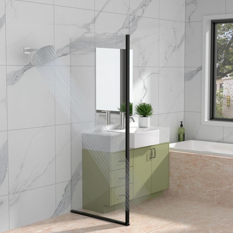Lordear 6 Inch Shower Arm Extension Chrome Polished Square Wall Mounted Stainless Steel Extender Arm for Fixed Shower Head - Image 2
